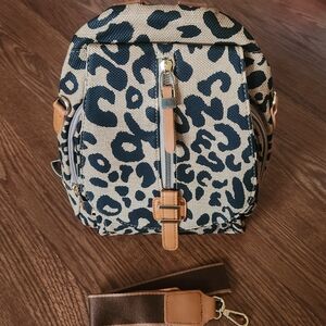 Leopard Print Women's Backpack